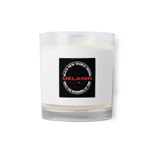 Black New World Order Glass jar soy wax candle
